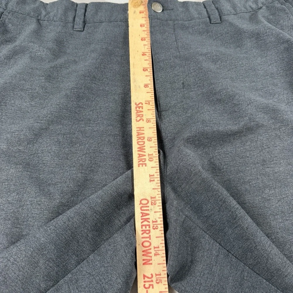 Adidas Golf Shorts Mens 38 Gray Heather Performance Stretch Flat Front Casual